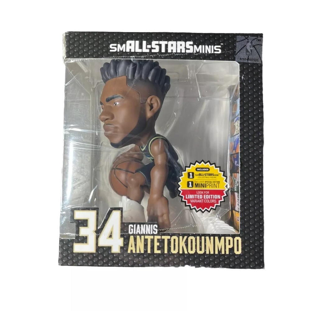 NBA Milwaukee Bucks #34 Giannis Antetokounmpo All Stars Mini Figure NIB